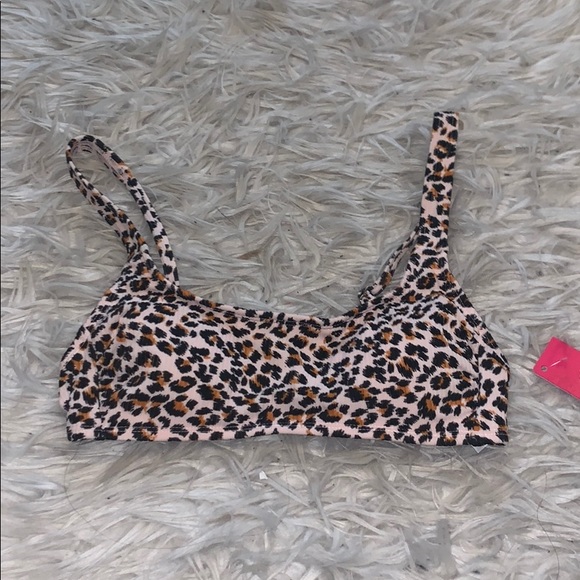 Xhilaration Other - Leopard bikini top NWT